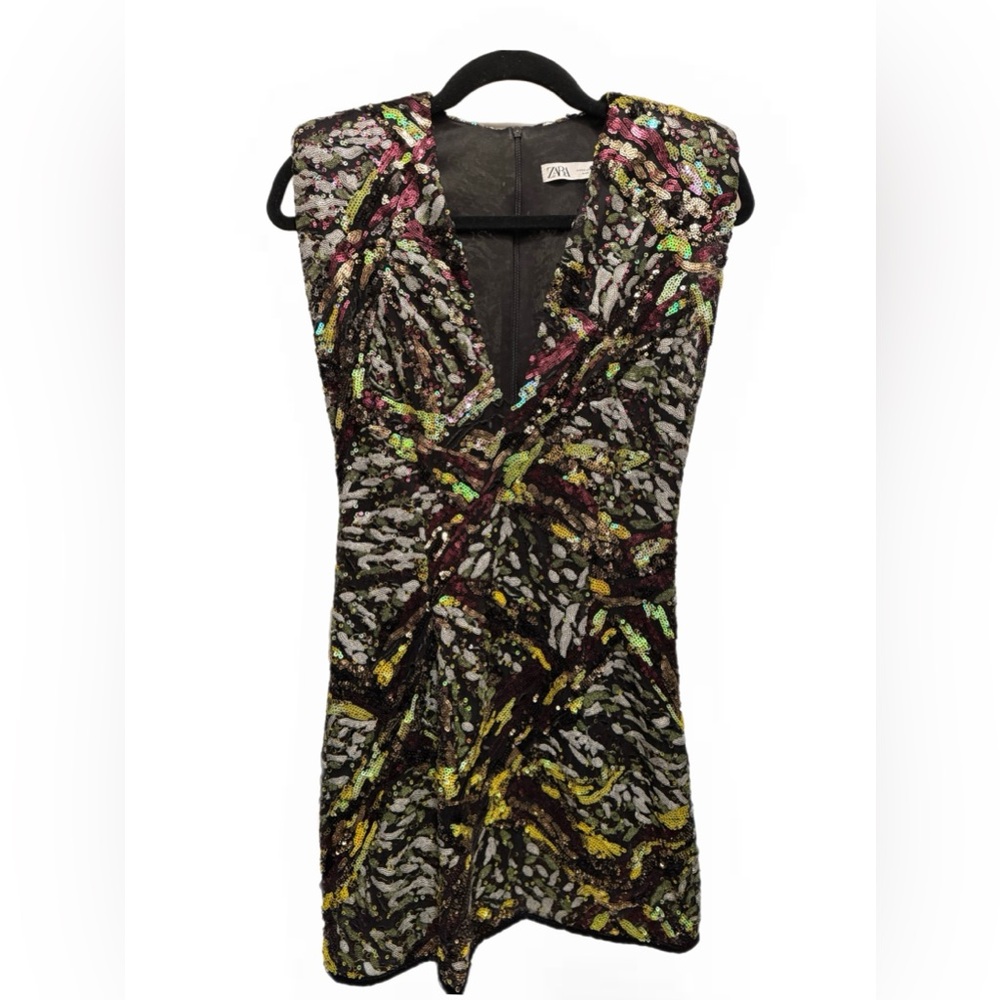 Zara Vibrant Sequin Dress